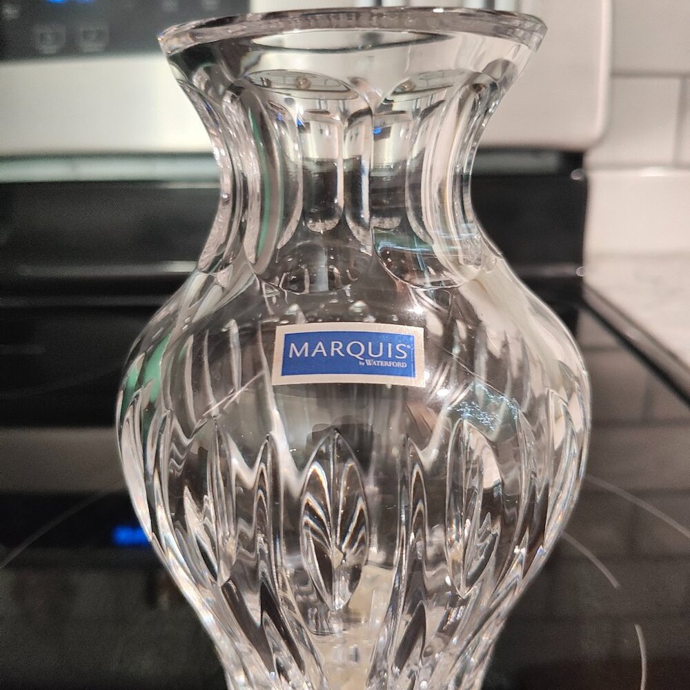Marquis By Waterford Lead Crystal Sheridan 6” Vase New with Box PN 100548M
